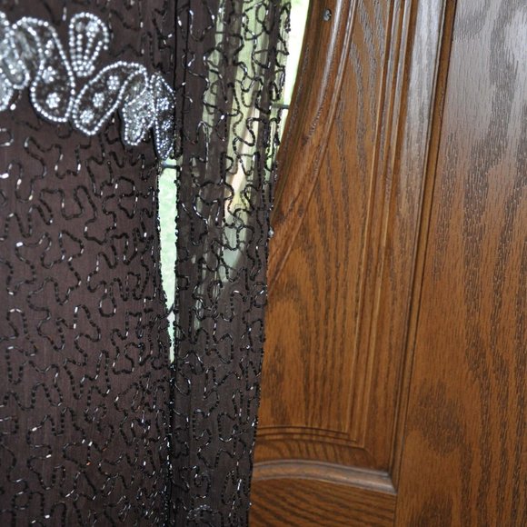 Brilliante by JA Expresso Fully Beaded Formal Evening Gown Mother of the Bride - Picture 7 of 8